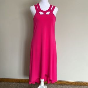 Cupio strappy fuchsia cocktail dress - small